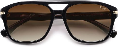 نظارات شمسية SOJOS Aviator للنساء والرجال بعدسات مستقطبة مربعة UV400، ظلال التسعينيات SJ2650 in Kuwait