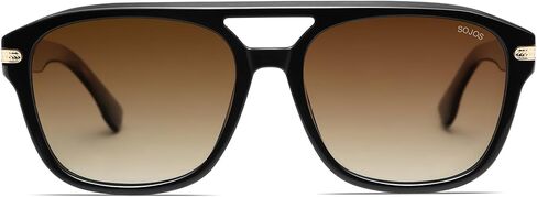 نظارات شمسية SOJOS Aviator للنساء والرجال بعدسات مستقطبة مربعة UV400، ظلال التسعينيات SJ2650 in Kuwait