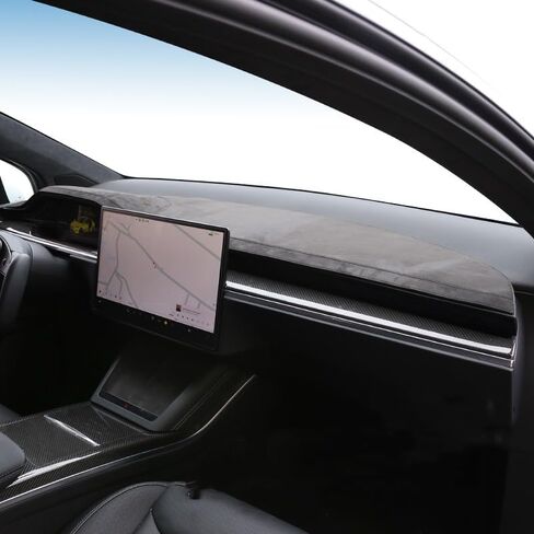 SPORTME Dashboard Cover Sunshade Frosted Velvet Dashboard Pad Dash Mat for Tesla Model X 2023 Car Interior Decoration Accessories (Frosted Velvet) in Saudi Arabia