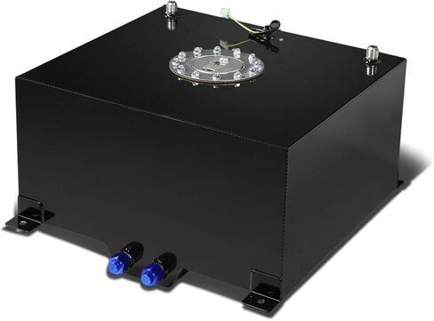 DNA MOTORING 10 Gallons Aluminum Top-Feed Fuel Cell Gas Tank 16.5" (L) x 16.5" (W) x 9" (H),ALU-FT-T4-ALU-BK in Saudi Arabia