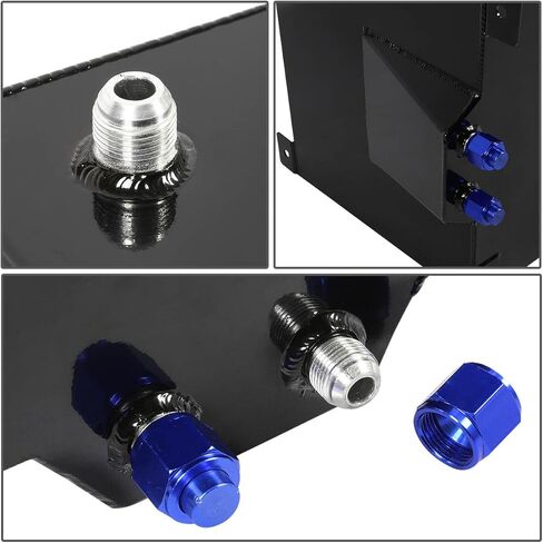 DNA MOTORING 10 Gallons Aluminum Top-Feed Fuel Cell Gas Tank 16.5" (L) x 16.5" (W) x 9" (H),ALU-FT-T4-ALU-BK in Saudi Arabia