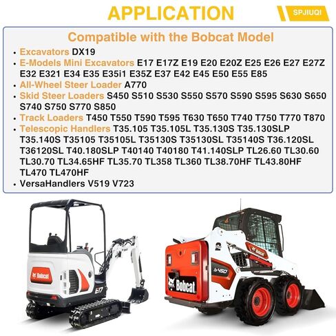مفتاح دوار بدون مفتاح 7023022 يناسب Bobcat A770 S450 S510 S530 E17 E19 E20 E25 E26 E32 E35 E42 E45 E50 E55 E85 T450 T550 T590 T595 T630 T650 T740 T750 T770 T870 T35.105 T35.130 T35.140 T36.120 in Saudi Arabia