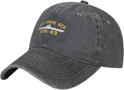 USS Coral sea cva 43 Baseball Cap for Men Women Hats Low Profile Cotton Sport Cap Outdoor Trucker Hat in Saudi Arabia