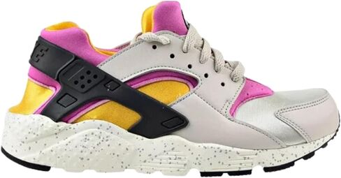 مقاس حذاء Nike Huarache Run للأطفال الكبار - 7 عظم فاتح/وردي فتاك in Saudi Arabia