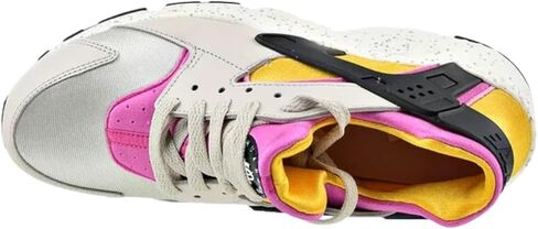 مقاس حذاء Nike Huarache Run للأطفال الكبار - 7 عظم فاتح/وردي فتاك in Saudi Arabia