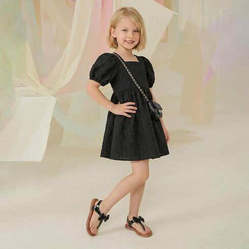 Toddler Girls Sandals T-Strap Dress Shoes Summer Open Toe Thong Flats for Little Kid Big Kids in Saudi Arabia