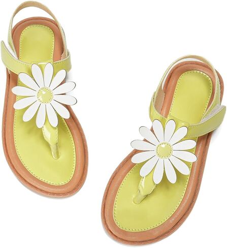 Toddler Girls Sandals T-Strap Dress Shoes Summer Open Toe Thong Flats for Little Kid Big Kids in Saudi Arabia