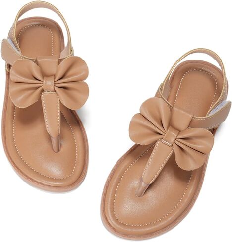Toddler Girls Sandals T-Strap Dress Shoes Summer Open Toe Thong Flats for Little Kid Big Kids in Saudi Arabia