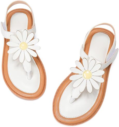 Toddler Girls Sandals T-Strap Dress Shoes Summer Open Toe Thong Flats for Little Kid Big Kids in Saudi Arabia