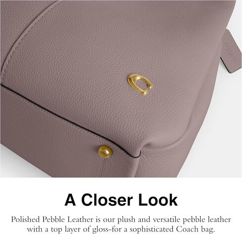 COACH Polished Pebble Leather Lana Shoulder Bag in Saudi Arabia