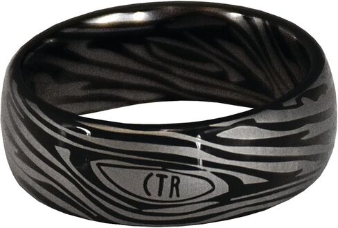 Damascus Tungsten LDS CTR Ring by Ringmasters | Choose the Right Faith Ring | Keepsake LDS Jewelry in Saudi Arabia
