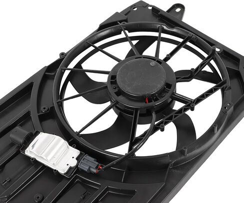 Cooling Fan Assembly Compatible with 2019-2020 for Ford for SSV Plug-In Hybrid 2.0L for Ford for Police Responder Hybrid 2.0L, Black Radiator Fan Direct Fit Replacement for Engine Cooling Fan in Saudi Arabia