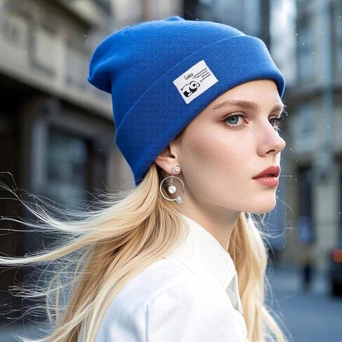 Men's Soft Knit Slouch Beanie - Casual Warm Winter Hat for Outdoor Activities in Saudi Arabia