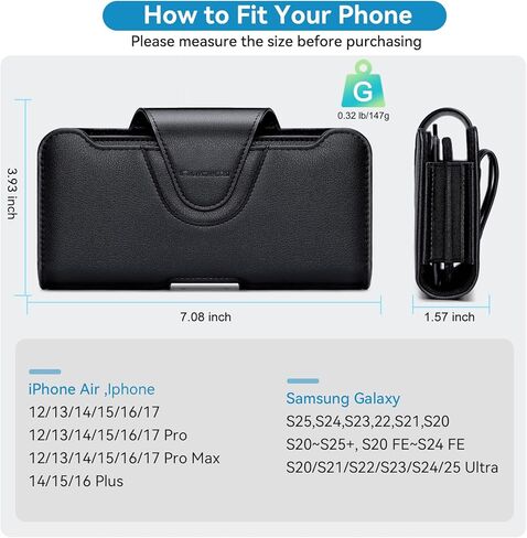 حافظة هاتف مزدوجة لهاتف iPhone 15 14 13 12 11 Pro Max مع حامل بطاقة منفصل، حافظة هاتف مزدوجة لهاتفين S22 Plus/S21 Plus/S20 Plus in Kuwait