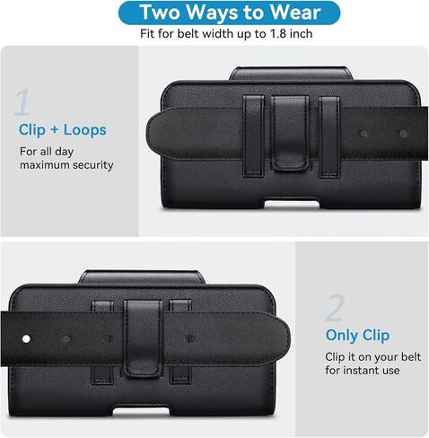 حافظة هاتف مزدوجة لهاتف iPhone 15 14 13 12 11 Pro Max مع حامل بطاقة منفصل، حافظة هاتف مزدوجة لهاتفين S22 Plus/S21 Plus/S20 Plus in Kuwait