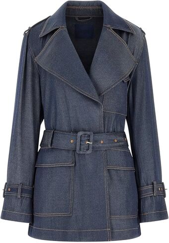 GUESS Women's Eco Regine Short Fluid Trench in Saudi Arabia