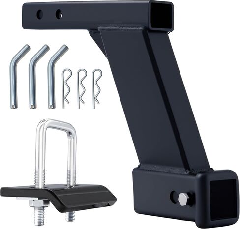 رافعة تمديد جهاز الاستقبال 10000 رطل، 10 بوصة، ارتفاع/إسقاط 10 بوصة مع جهاز استقبال 2 بوصة، طول قابل للتعديل 9 بوصة أو 11 بوصة، مع غطاء أنبوب الاستقبال، جهاز مضاد للتأرجح، وثلاثة دبابيس تثبيت in Kuwait