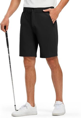 TBMPOY Men's Stretch Golf Dress Shorts 9" Lightweight Quick Dry Work Casual Travel Summer Flat Front Shorts 5 Pockets in Saudi Arabia