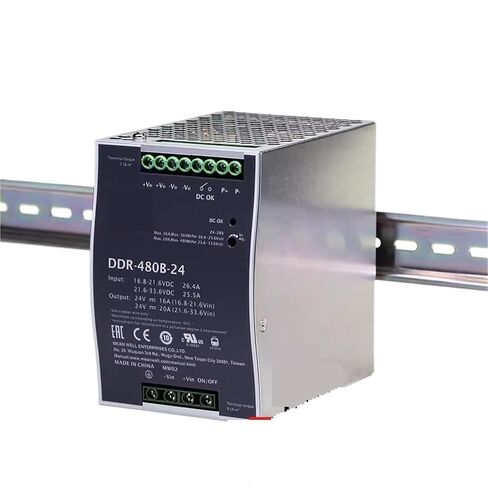 1pcs DDR-480B/C/D-12/24/48 Input and Output Voltage Optional Guide Rail DC-DC Power Supply(DDR-480D-24V) in Saudi Arabia