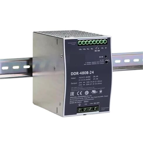 1pcs DDR-480B/C/D-12/24/48 Input and Output Voltage Optional Guide Rail DC-DC Power Supply(DDR-480D-24V) in Saudi Arabia