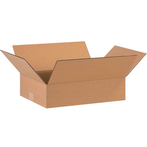 AVIDITI 16 x 12 x 4 Corrugated Cardboard Boxes, Flat 16"L x 12"W x 4"H, Pack of 25 | Shipping, Packaging, Moving, Storage Box for Home or Business, Strong Wholesale Bulk Boxes in Kuwait