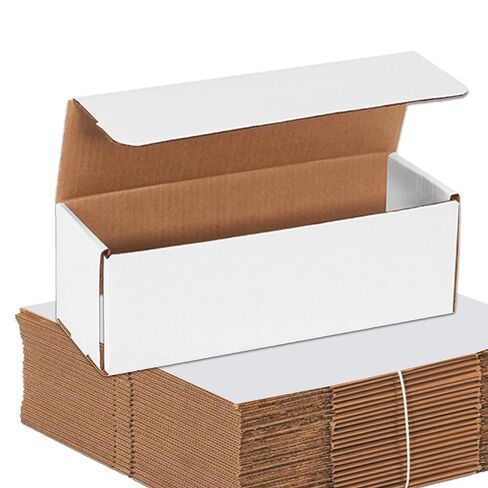 AVIDITI White Shipping Boxes 12"L x 4"W x 4"H, 25-Pack - White Box Crush-Proof Mailers for Packaging, Storage, Gifts or Bulk Business Orders in Saudi Arabia