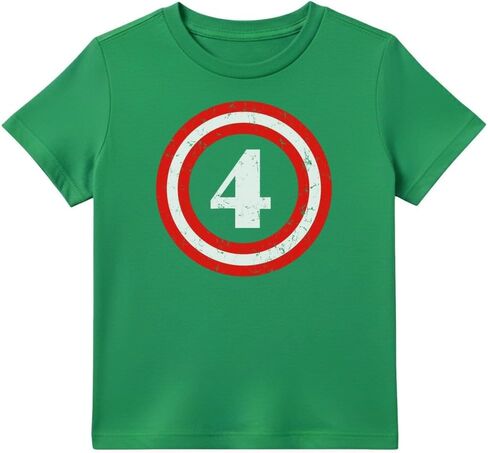 Captain 4th Birthday Shirt Boy Girl 4 Year Old Gifts Toddler Kids T-Shirt in Kuwait