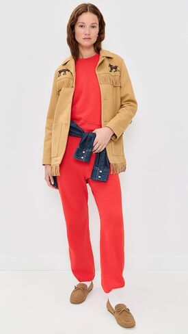 THE GREAT. Women's The Fleece Sport Sweatpants in Saudi Arabia