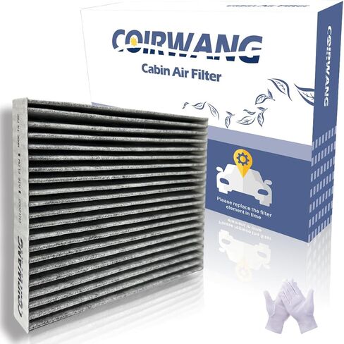 فلتر هواء المقصورة CF12002 من الكربون المنشط متوافق مع Kia Soul 2014-2019، Soul EV 2015-2019 - OE 97133-B2000 in Kuwait