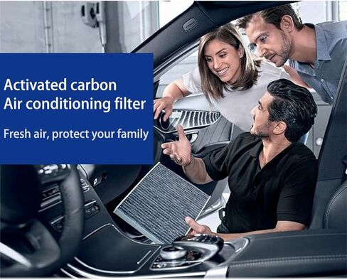 فلتر هواء المقصورة CF12002 من الكربون المنشط متوافق مع Kia Soul 2014-2019، Soul EV 2015-2019 - OE 97133-B2000 in Kuwait