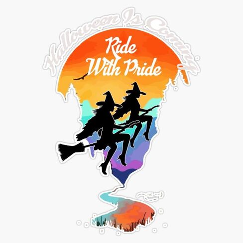ملصق فينيل مغناطيسي للساحرة LGBT مقاس 5 بوصات in Kuwait