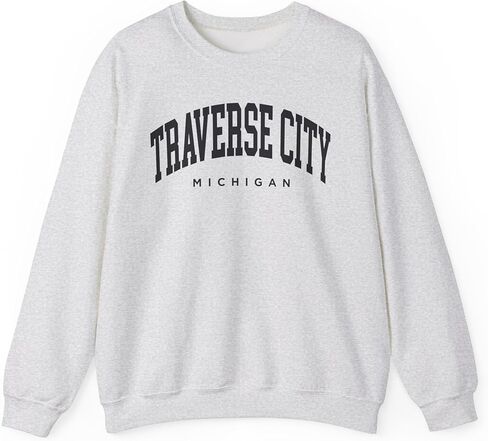 Traverse City Michigan Adult Unisex Crewneck Sweatshirt in Saudi Arabia