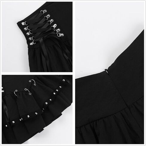 القوطية الشرير تنورة صغيرة نادي Y2k الصيف ديسكو القوطي ايمو المرأة in Kuwait