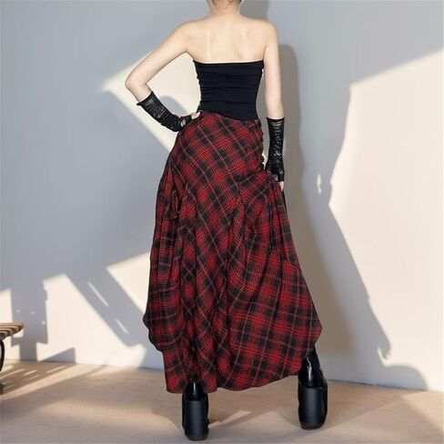 تنورة ميدي قوطية صيفية للنساء على الطراز القوطي Y2K in Kuwait