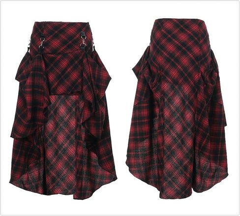 تنورة ميدي قوطية صيفية للنساء على الطراز القوطي Y2K in Kuwait