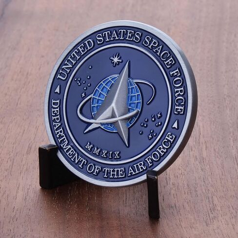 Space Force Challenge Coin - Space Force Collectible Coin - Soft Enamel Mate Paint Official Logo - Veteran Owned Company! in Saudi Arabia