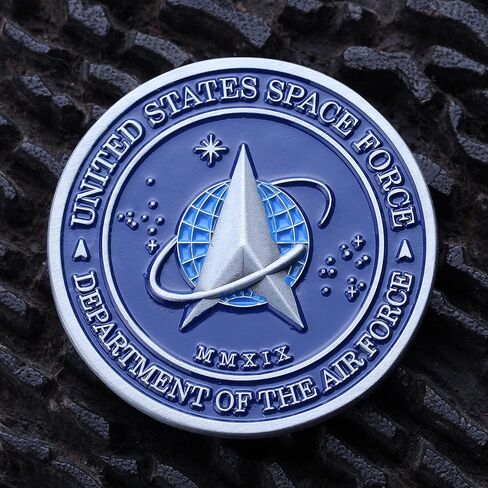 Space Force Challenge Coin - Space Force Collectible Coin - Soft Enamel Mate Paint Official Logo - Veteran Owned Company! in Saudi Arabia