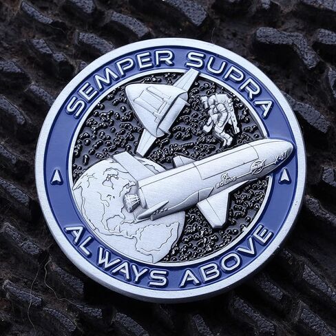 Space Force Challenge Coin - Space Force Collectible Coin - Soft Enamel Mate Paint Official Logo - Veteran Owned Company! in Saudi Arabia