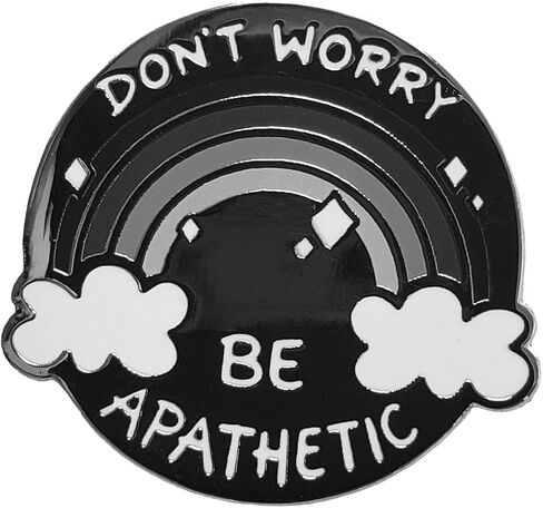 Kolorspun Don't Worry Be Apathetic Enamel Lapel Pin in Saudi Arabia