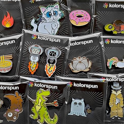 Kolorspun Don't Worry Be Apathetic Enamel Lapel Pin in Saudi Arabia