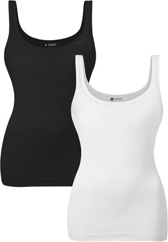 EUYZOU Womens 3PK Shapewear Tummy Control Tank Top Scoop Neck Seamless Compression Tanks for Women Body Shaper Camisole Top, Black/White/Grey XXL in Saudi Arabia