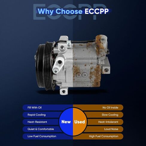 ضاغط التيار المتردد ECCPP 2004-2006 لضاغط الهواء سوبارو باجا 2.5L سريع التبريد مع القابض in Saudi Arabia