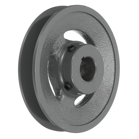uxcell BK62-7/8 V-Belt Sheave 7/8 "تتحمل 5.95" OD مفردة الأخدود الويب Sheave بالملل إلى الحجم، الحديد الزهر، قسم الحزام لحزام 3L أو B in Saudi Arabia