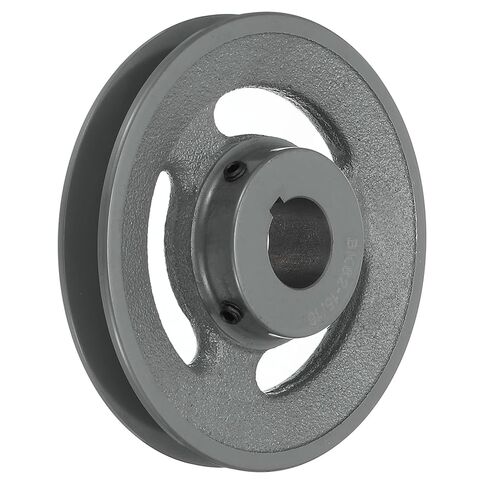 uxcell BK62-7/8 V-Belt Sheave 7/8 "تتحمل 5.95" OD مفردة الأخدود الويب Sheave بالملل إلى الحجم، الحديد الزهر، قسم الحزام لحزام 3L أو B in Saudi Arabia