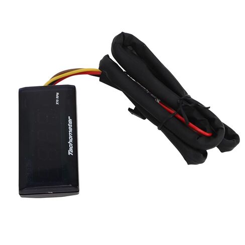 Motorcycle Tachometer Gauge Ultra Thin LCD Rainproof Backlight Digital Speedometer RPM Meter Universal for Motorcycles ABS Material 60 x 30 x 13mm (Red) in Kuwait