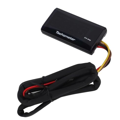 Motorcycle Tachometer Gauge Ultra Thin LCD Rainproof Backlight Digital Speedometer RPM Meter Universal for Motorcycles ABS Material 60 x 30 x 13mm (Red) in Kuwait