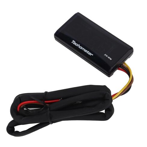 Motorcycle Tachometer Gauge Ultra Thin LCD Rainproof Backlight Digital Speedometer RPM Meter Universal for Motorcycles ABS Material 60 x 30 x 13mm (Red) in Kuwait