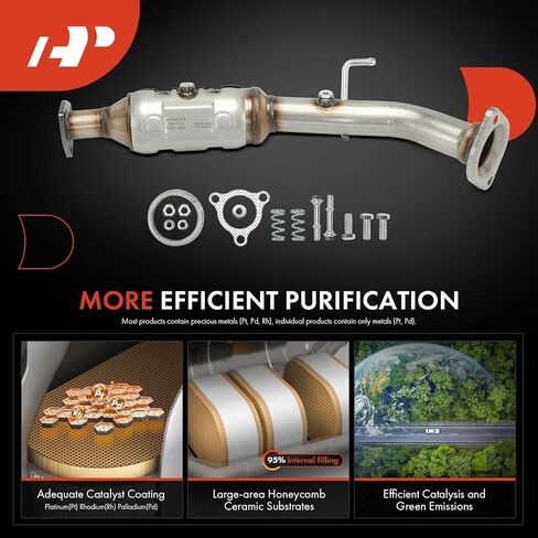 مجموعة المحول الحفاز الأمامي الممتاز A-Premium متوافقة مباشرة مع Honda Civic 2006-2011، 2.0L، E.P.A. متوافق in Saudi Arabia
