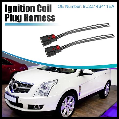 8 Set Ignition Coil Connector for Ford Transit-350 HD 2015-2017 for Ford Transit-250 2015-2017 No.9U2Z14S411EA- in Saudi Arabia