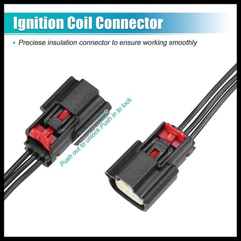 8 Set Ignition Coil Connector for Ford Transit-350 HD 2015-2017 for Ford Transit-250 2015-2017 No.9U2Z14S411EA- in Saudi Arabia